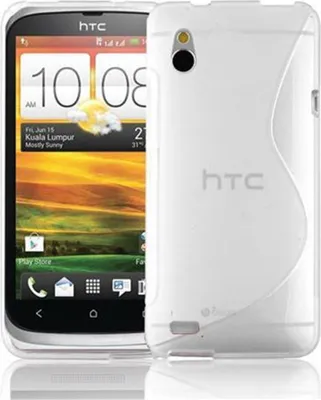 Produktbild von Cadorabo Schutzhülle für HTC Desire V Hülle in Weiß Handyhülle Case TPU Silikon Etui