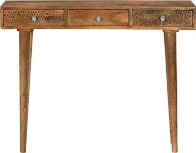 Obrázok produktu pre vidaXL Konzolový stolík z masívneho mangového dreva 102 x 30 x 79 cm