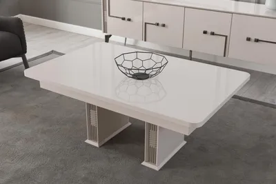 Produktbild von Weißer Couchtisch Wohnzimmer Holztische Luxus Möbel Designer Tische
