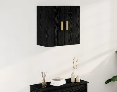 Produktbild von Möbel Schwarzer Eichen-Wandschrank - 60x30x60 cm, Hergestellt aus Holzwerkstoff - Kommoden 862799