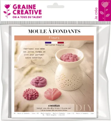 Zdjęcie produktu dla Forma 4 woskowe formy do świec - kwiaty