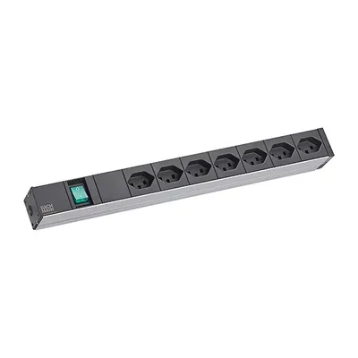 Obrázok produktu pre Bachmann 19” IT Basic, Základný, 7 AC zásuvky/AC zásuviek, Typ J, 3 m