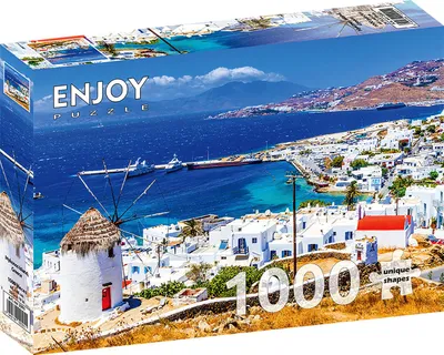 Zdjęcie produktu dla Puzzle 1000 piese Enjoy – Mykonos Island, Greece