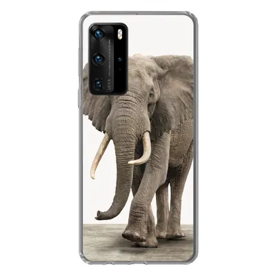 Produktbild von MuchoWow® Handyhülle Schutzhülle Hülle für Huawei P40 Pro Elefant - Kinder - Tiere - Mädchen Silikon Softcase Handy Hülle - Schutz