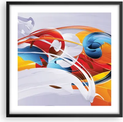 Produktbild von Gerahmtes Poster - Schwarzer Rahmen - Abstraktion modern - 50x50 cm - Wand Bild - Wanddeko - Wandbilder - Kunstposter - Wandposter - Bilderrahmen - Bilder - Kunstdruck - Wandbild - P2BAC50x50-3529
