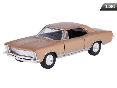 Obrázok produktu pre Model 1:34, 1965 Buick Riviera GranSport, złoty (A00875BRZL)