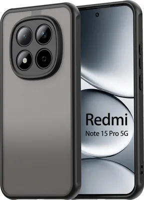 Produktbild von Handyhülle für Xiaomi Redmi Note 15 Pro 5G Hülle Stoßfest Schutzhülle in Schwarz