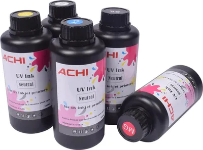 Image de Encre UV, compatible avec plusieurs têtes d'impression, bouteille de 500ML, 5x500ml d'encre UV
