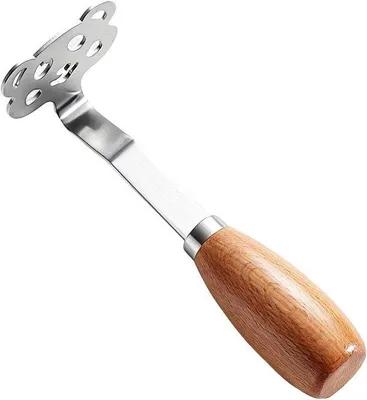Productafbeelding van Aardappelstamper - Pureeknijper - Maaltijdbereiding - Roestvrij staal - 165 cm - Zilver