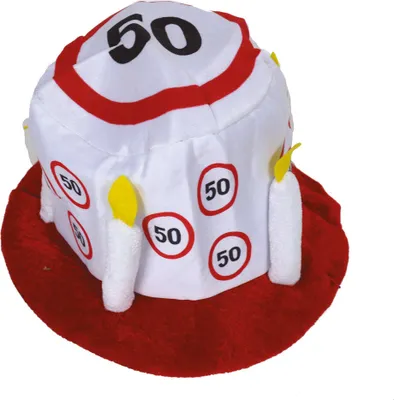 Produktbild von Hut Geburtstag 50 Jahre Verkehrsschild Größe: ohne Attribut
