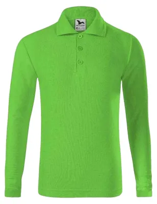 Produktbild von Malfini - Poloshirt für Kinder, Piqué, Langärmlig PP10011 (116) (Grün)
