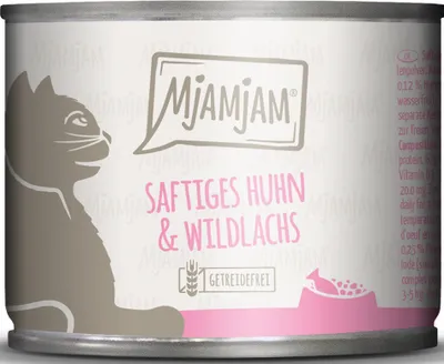 Image de MjAMjAMjam Poulet juteux et saumon sauvage 200 g
