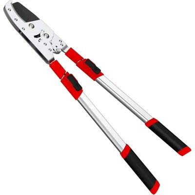 Immagine prodotto di Forbice da giardino telescopica Amboss, manico regolabile da 72 a 105 cm, meccanismo a cricchetto, capacità di taglio 50 mm