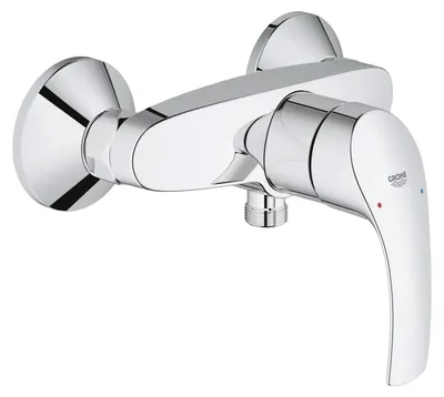 Einhand-Duscharmatur Eurosmart, Chrom, Wandmontage, 1 Stück