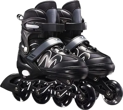 Produktbild von Verstellbare professionelle Inlineskates für Erwachsene und Kinder - komfortable Skates für Mädchen mit 4 Rädern