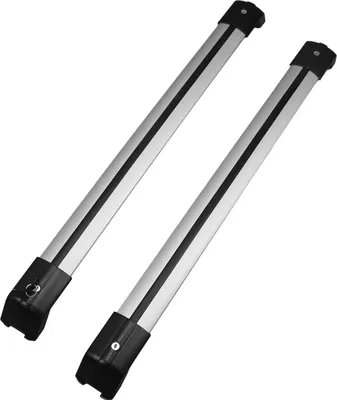 Zdjęcie produktu dla Poprzeczki bagażnika dachowego, nośność 330,7 lbs, poprzeczki ze stopu aluminium, bagażnik z blokadą na czas podróży