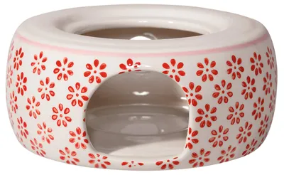 Productafbeelding van Verwarmers Retro theewarmer Vintage kanwarmer ø 14,5 cm, rood, keramiek