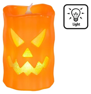 Image de Bougie LED citrouille 10cm