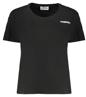 Immagine prodotto di Freddy Damen-T-Shirt Mit Kurzen Ärmeln, Schwarz