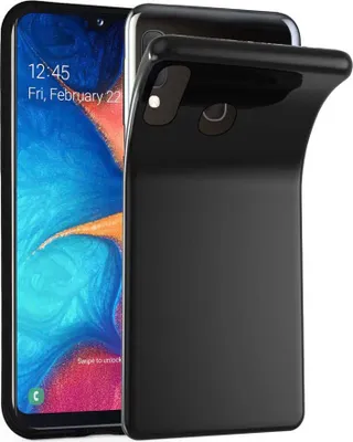 Image de Cadorabo Housse pour Samsung Galaxy A10e / A20e Housse de protection en noir Housse TPU silicone Couverture Etui Case