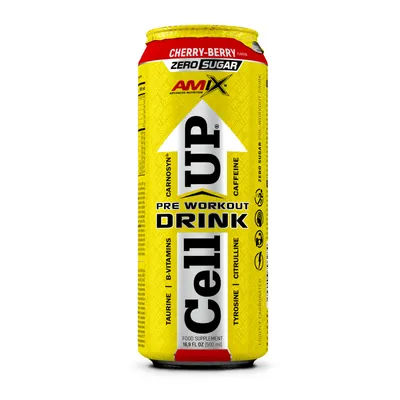 Obrázek produktu pro CellUp Pre Workout Drink - 500 ml, višeň