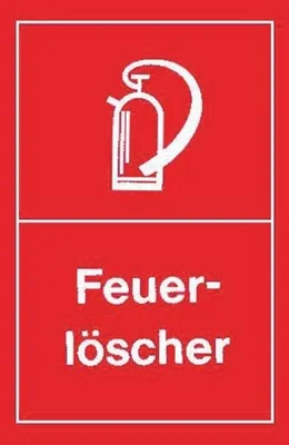 Produktbild von Hinweißchild Feuerlöscher rot