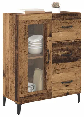 Obrázek produktu pro vidaXL Příborník z regenerovaného dřeva 69,5 x 34 x 90 cm kompozitní dřevo a železo