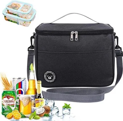Produktbild von Isolierter Picknickkoffer mit hohem Fassungsvermögen, opklappbar und wiederholbar, ideal für Reisen, Wandern, Picknicks und Grillen.