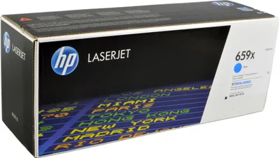 Produktbild von HP LaserJet 659X Cyan Original Tonerkartusche mit hoher Reichweite, 29000 Seiten, 0 Seiten, Cyan, 1 Stück(e)