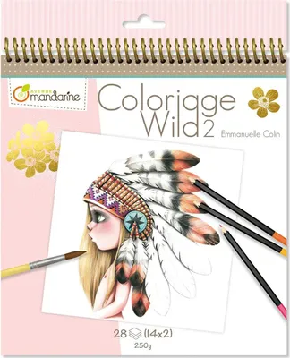 Produktbild von Avenue Mandarine 5x Malbuch Wild 2 - Elfenbein GY068C
