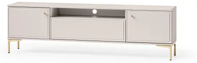 Zdjęcie produktu dla FURNLUX Komoda RTV Sandro, kolor beżowy, 180 cm / Kolor główny: beżowy / Wymiary: 180 x 53 x 34 cm