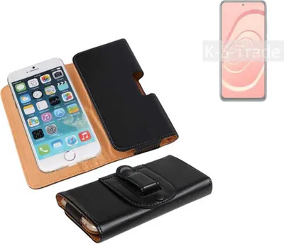 Produktbild von K-S-Trade Schützhülle Handyhülle kompatibel mit Xiaomi Redmi Note 10 Holster Gürtel Tasche Schutzhülle Handy-Tasche Smartphone Case Seitentasche