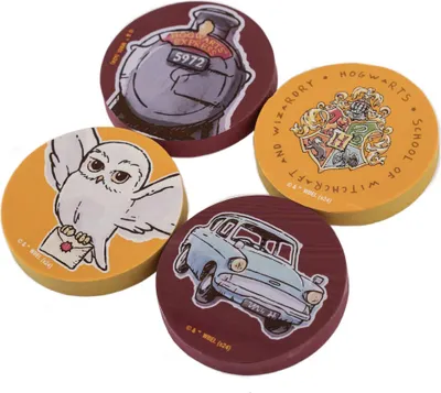 Produktbild von Harry Potter - Radiergummis 4er-Pack TA12691 (Einheitsgröße) (Gelb/Rot)