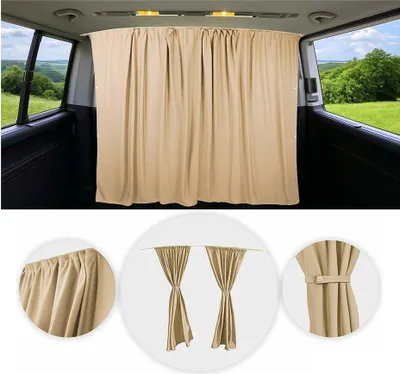 Immagine prodotto di Tende su misura per VW Crafter H2 protezione solare cabina beige
