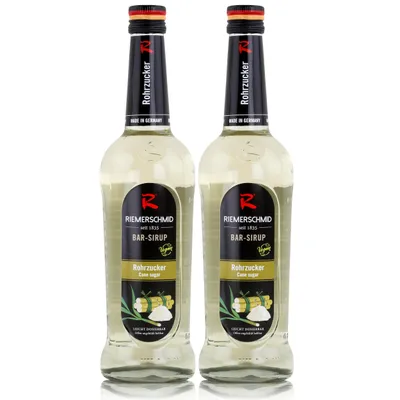 Produktbild von Riemerschmid Bar-Sirup Rohrzucker 0,7L - Cocktails Milchshakes (2er Pack)