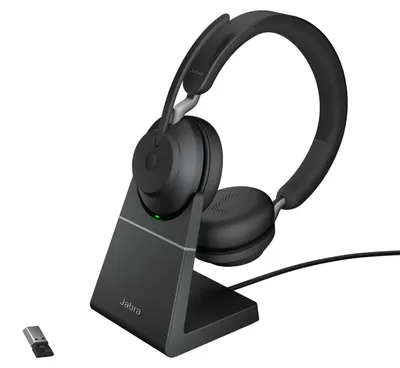 Image de Jabra Evolve2 65, Sans fil, Bureau / centre d'appel, 20 - 20000 Hz, 176.4 g, Casque avec microphone, Noir