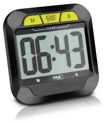 Productafbeelding van Digitale timer met stopwatch, alarmgeluid, kort tijdsalarm