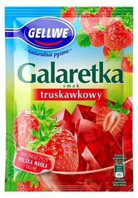 Produktbild von Gellwe Galaretka w proszku truskawkowa 72 g