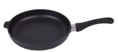 Produktbild von Eurolux EU128-3-AB Bratpfanne, 28 cm max. Durchmesser, Aluminium, Induktionsherd-geeignet, Antihaftbeschichtung, abnehmbarer Griff