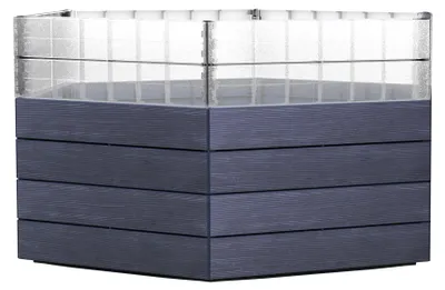 Productafbeelding van GARANTIA ERGO verhoogd tuinbed Turbo XL 75 Wood, incl. FLORA waterbesparingssysteem