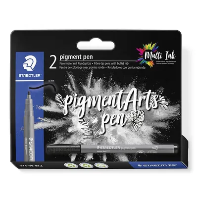 Obrázek produktu pro STAEDTLER MultiInk Pigment Arts intensiv pen schwarz 2er-Set retail
