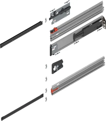 Produktbild von Blum Revego uno Pocketschienen, Laufschienen Set 600mm, rechts