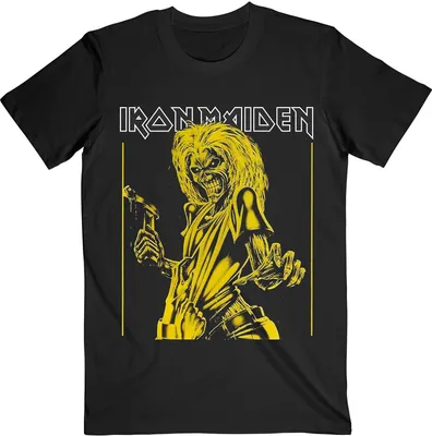Produktbild von Iron Maiden - "Flyer" T-Shirt für Herren/Damen Uni RO967 (XXL) (Schwarz/Gelb)