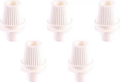 Produktbild von Klemmnippel weiß schwarz transparent Gewinderohr 3cm 5cm 10cm M10 Mutter Scheiben Nippel - Variante: 5x Klemmnippel weiß