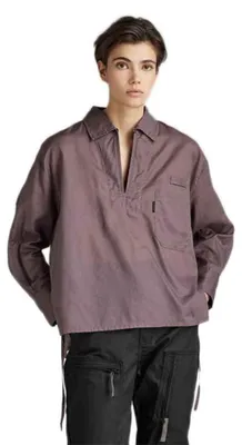 Zdjęcie produktu dla Koszulka polo damska G-STAR RAW, model Bowling, kolor purpurowy (ciemny taupe, Fungi, D22152-C936-4751), rozmiar L