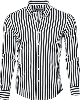 Produktbild von Brandneu Designer Hemd CARISMA Schwarz/Weiß CRM8436 L