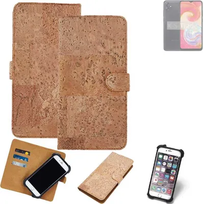 Produktbild von K-S-Trade Hülle kompatibel mit Samsung A04  Kork Handyhülle Cover  Schutzhülle TPU Case Bumper in Hellbraun, (1x)