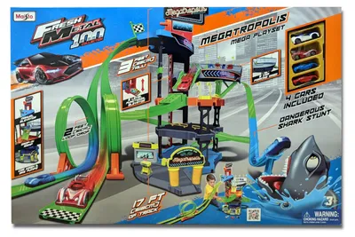 Produktbild von Maisto 12468 - Playset »Mega Metropolis« inkl. 4 Autos