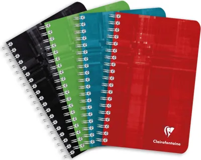 Produktbild von Clairefontaine 5x Notizbuch 11x17cm 90 Blatt 90g blanko sortiert 68600C