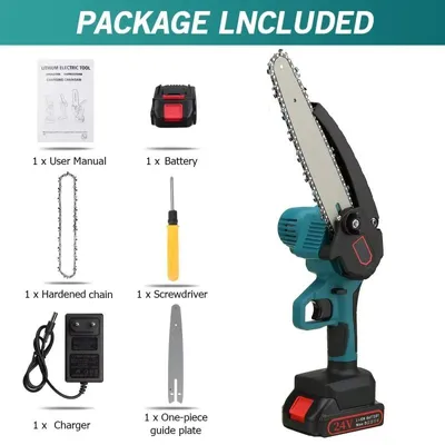 Produktbild von Akku-Mini-Kettensäge - Elektrische Astsäge - 20,3-cm-Schwert - 18 V - 1 Akku - 1200 U/min - Handgeführt